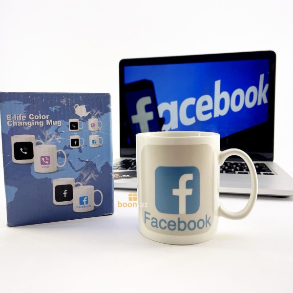 Кружка хамелеон "Facebook"